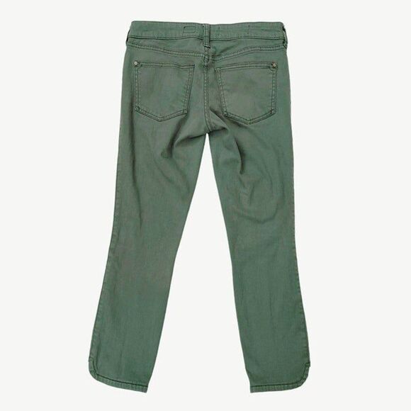 Anthropologie Pilcro Womens Jeans 25 Green Fit Ankle Slim Straight Stretch Denim - Picture 6 of 11